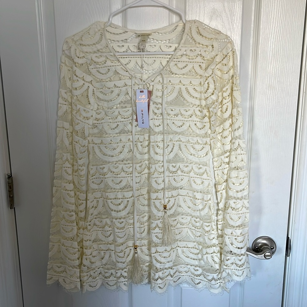 PILYQ Naomi Tunic Coverup Ivory XS/S NWT